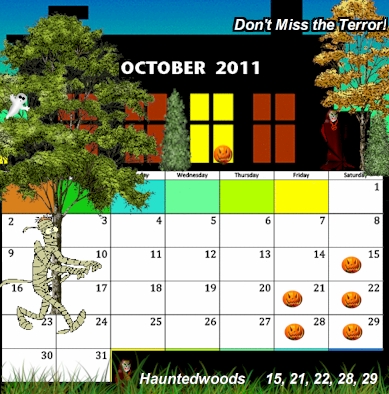 Calendar of Terror!